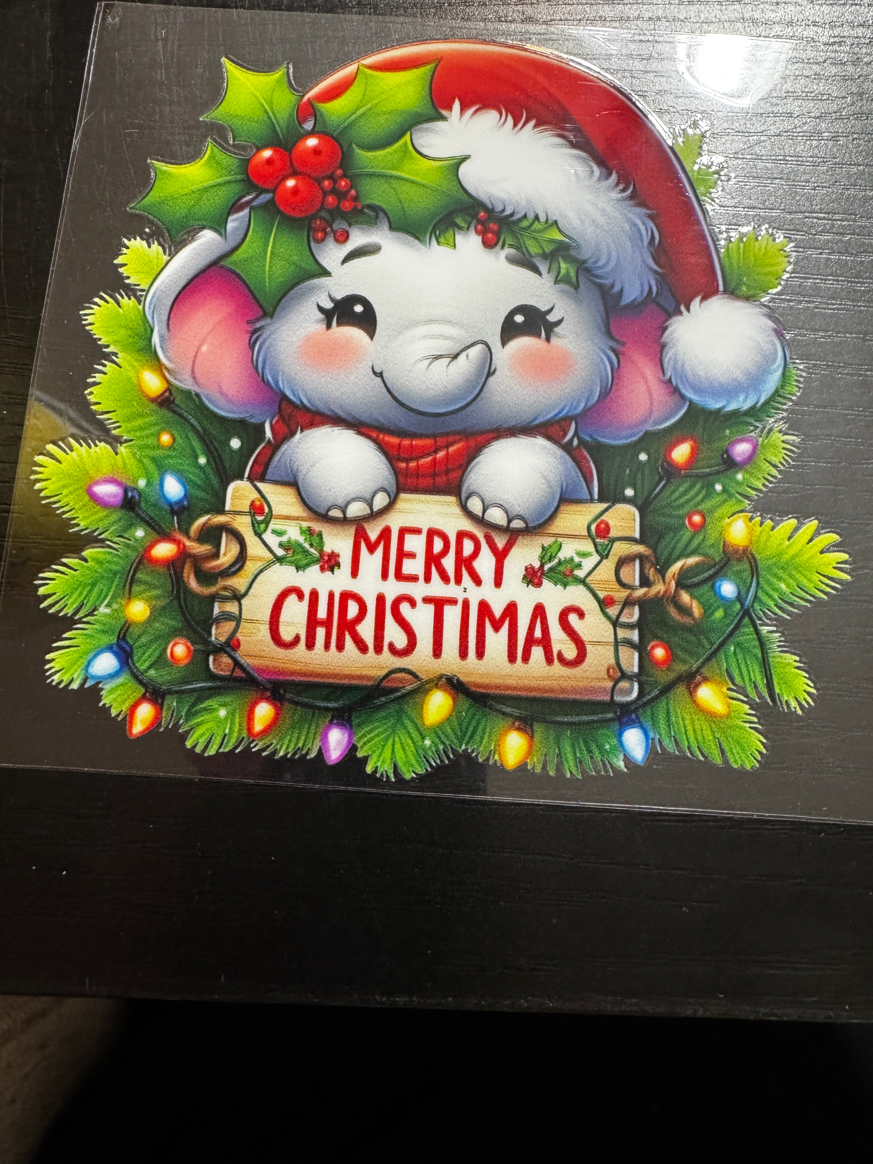 Merry Christmas cute decal