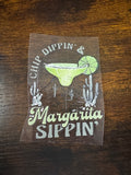 Chip dipping and marg sippin decal