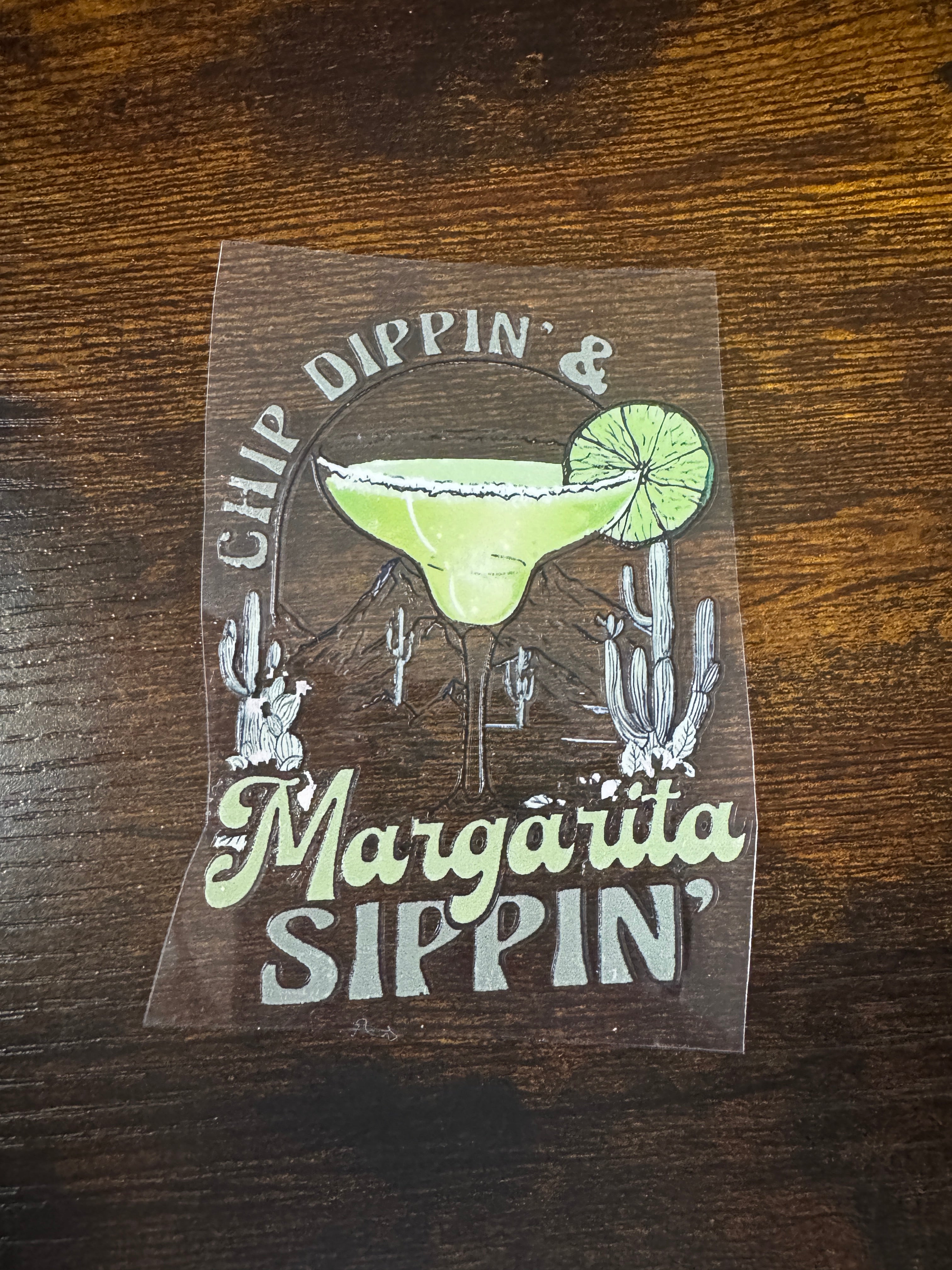 Chip dipping and marg sippin decal