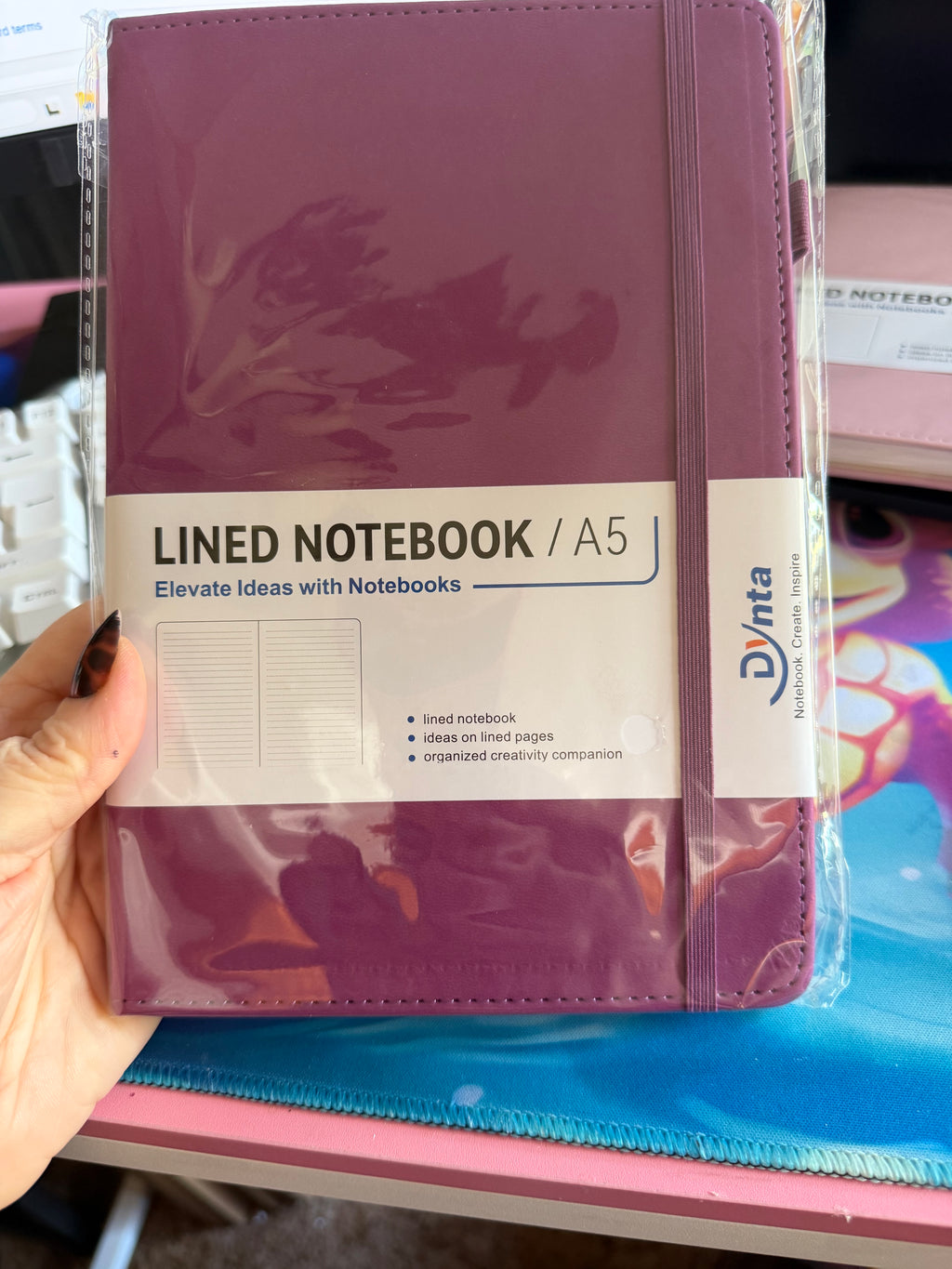 Lined notebooks. Hardback leather 5.8 x 8.4 Inch 160 Pages 📄