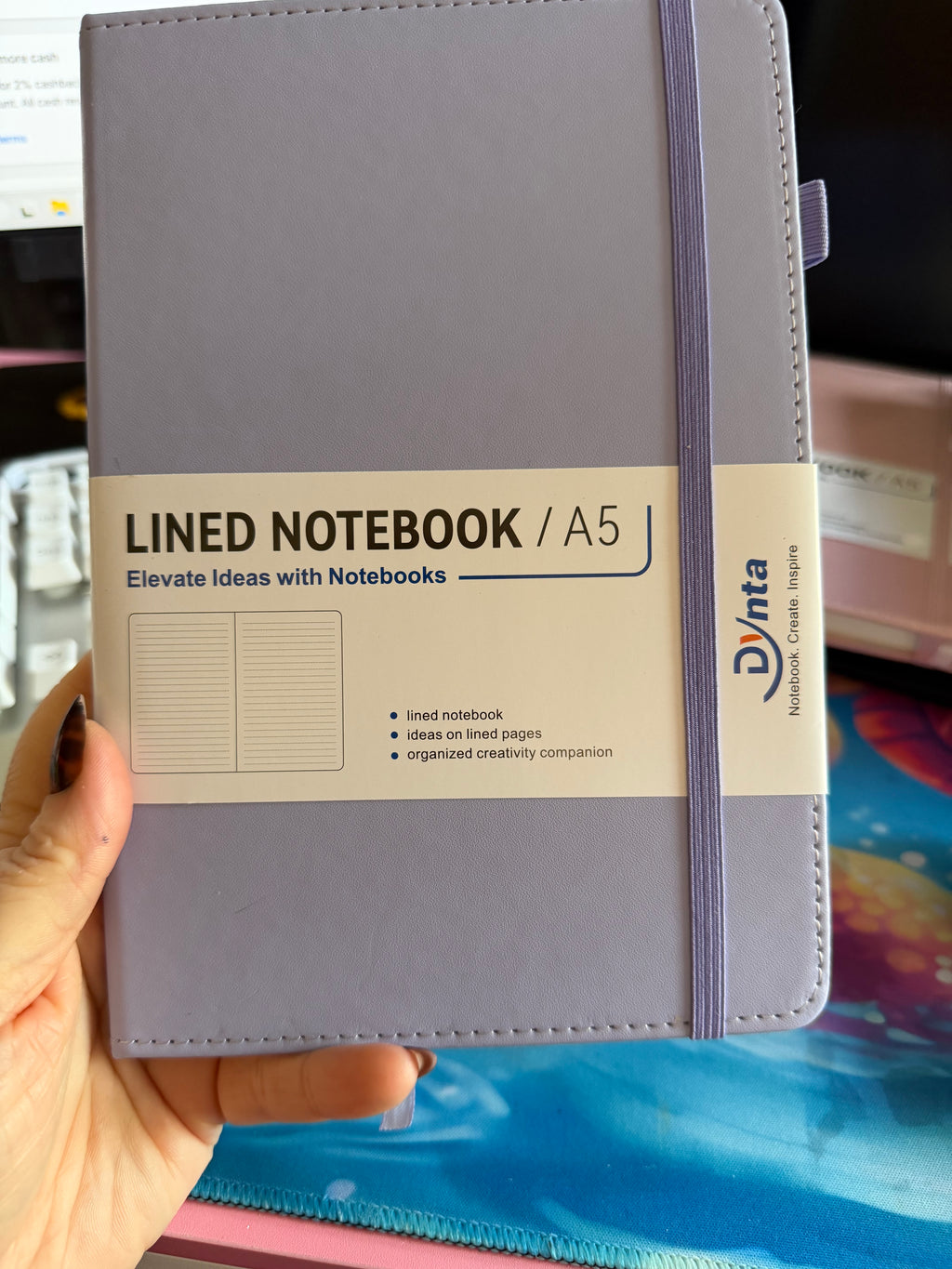 Lined notebooks. Hardback leather 5.8 x 8.4 Inch 160 Pages 📄