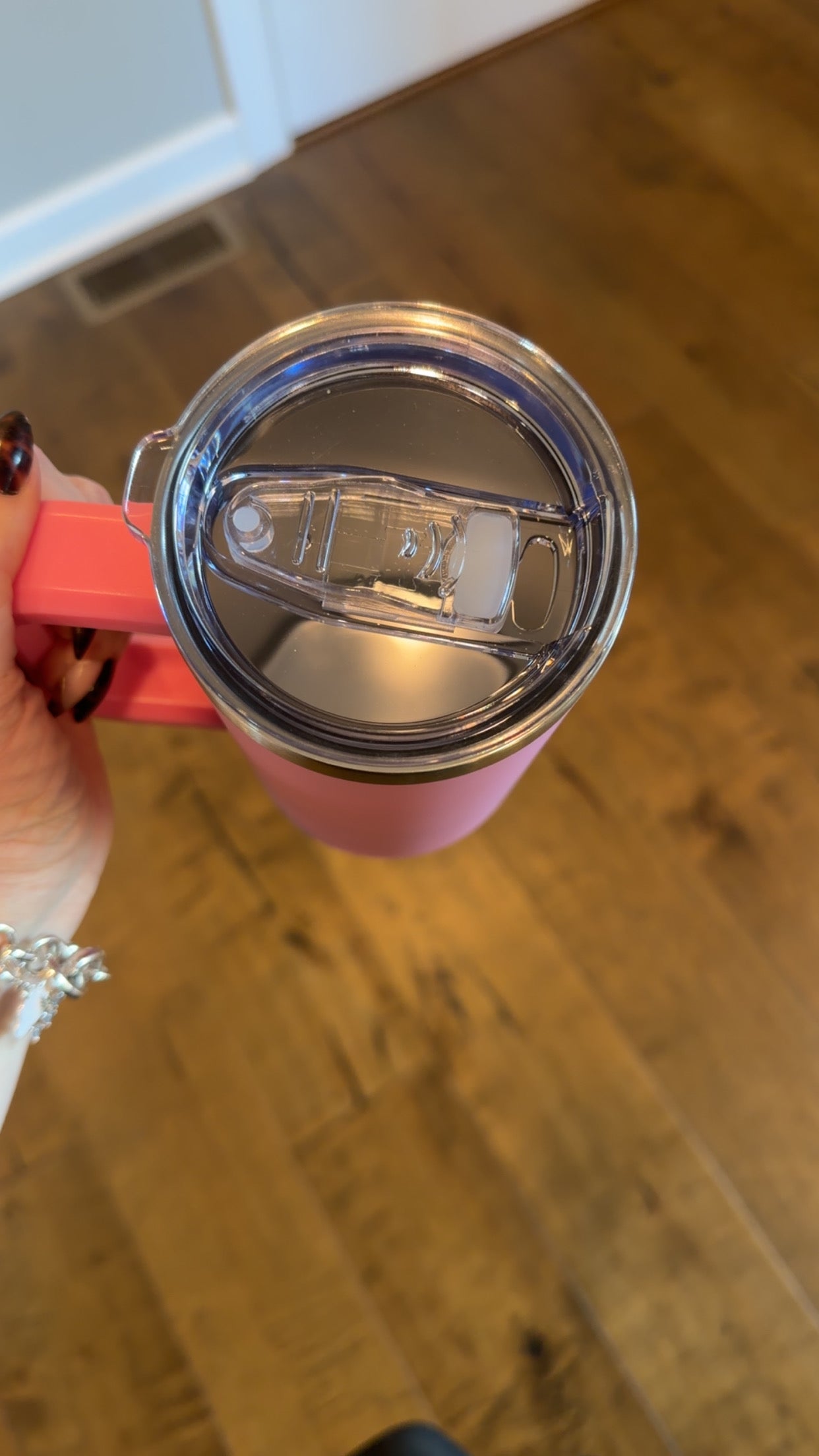 20 oz stainless steel with handle coffee mug.