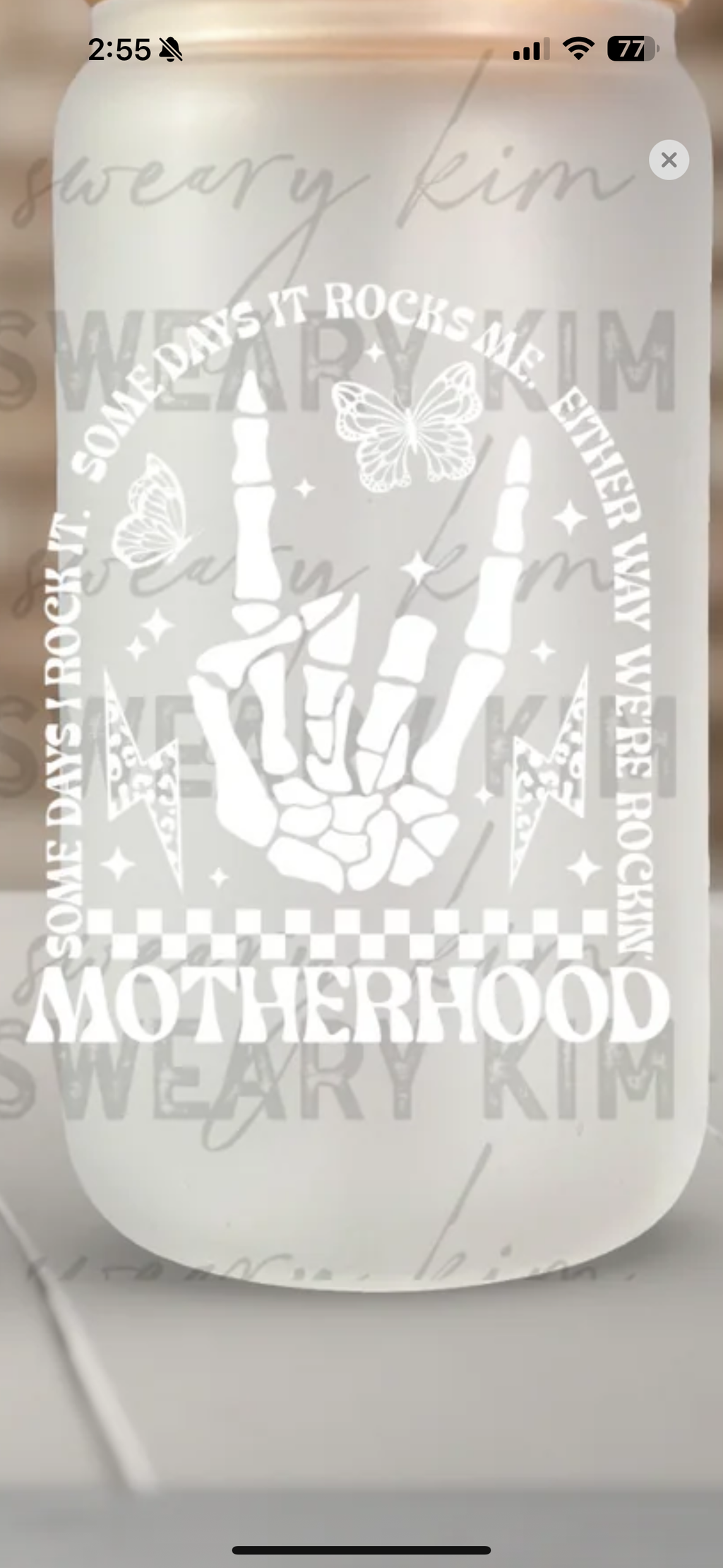 Motherhood decal (click to choose options)
