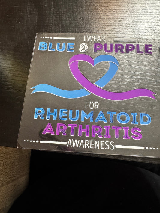 Rheumatoid arthritis awareness decal