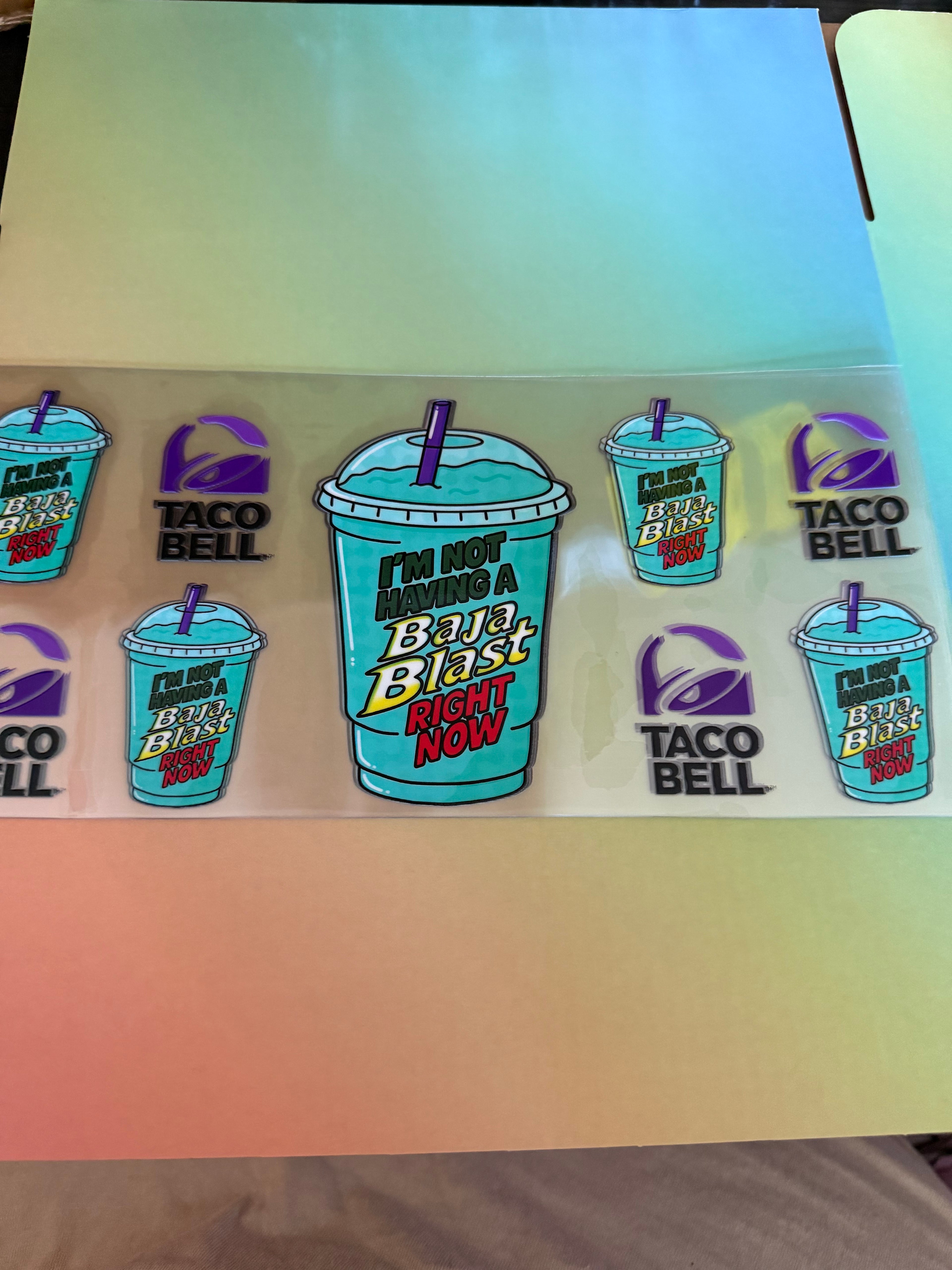 I’m not having a baja blast right now