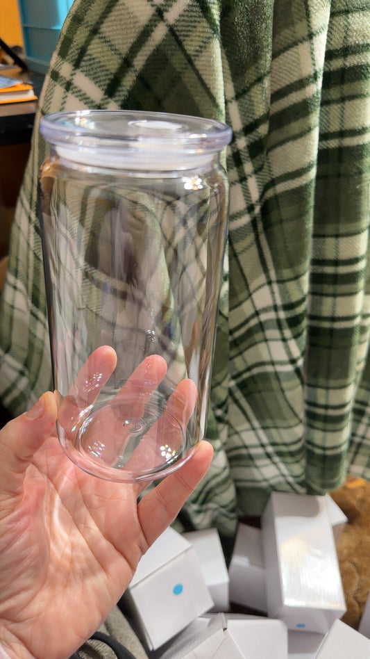 16 oz plastic can NON SNOWGLOBE!! Click to choose your color option