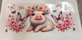 Pig and flowers