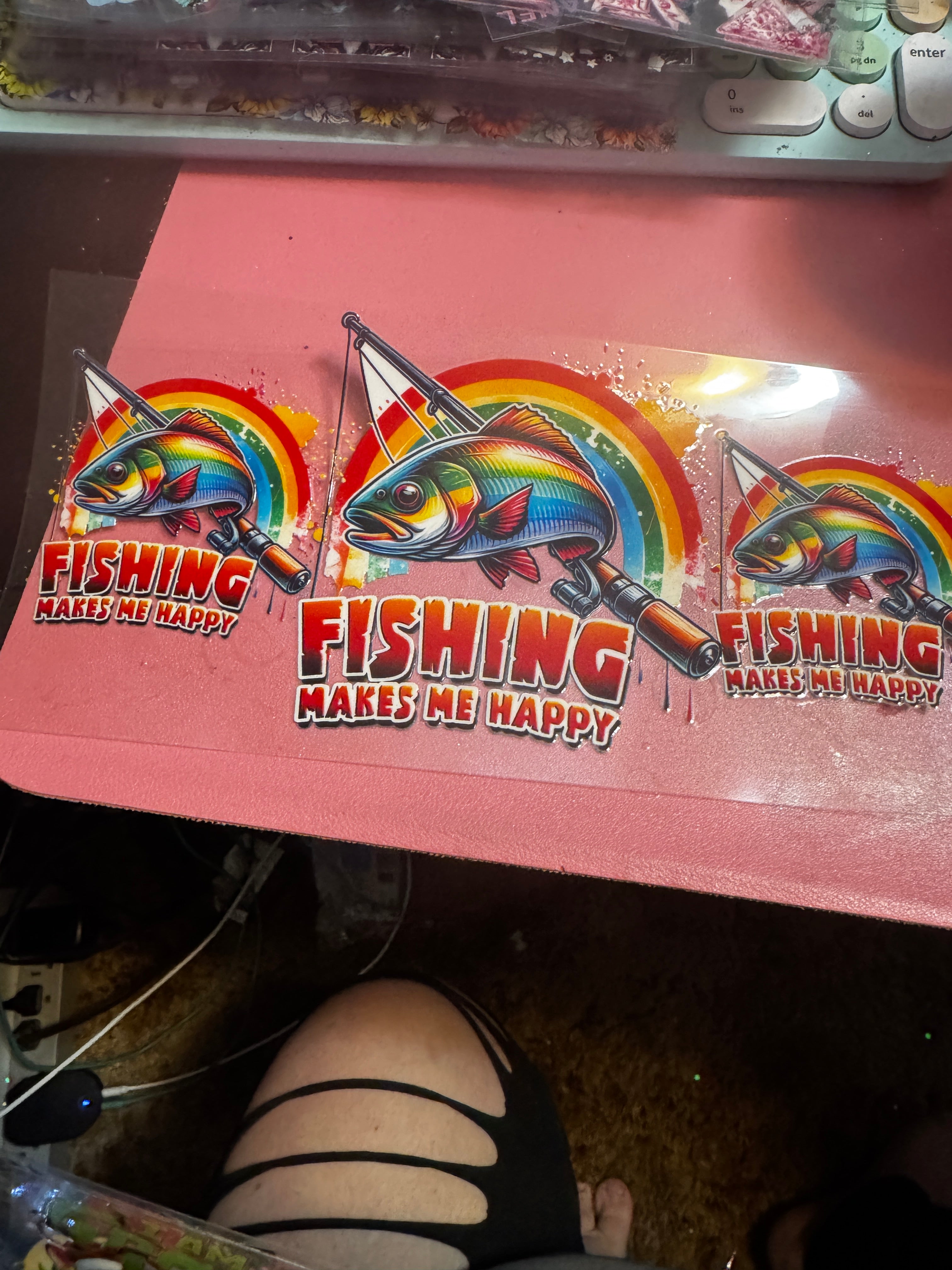 Fishing makes me happy
