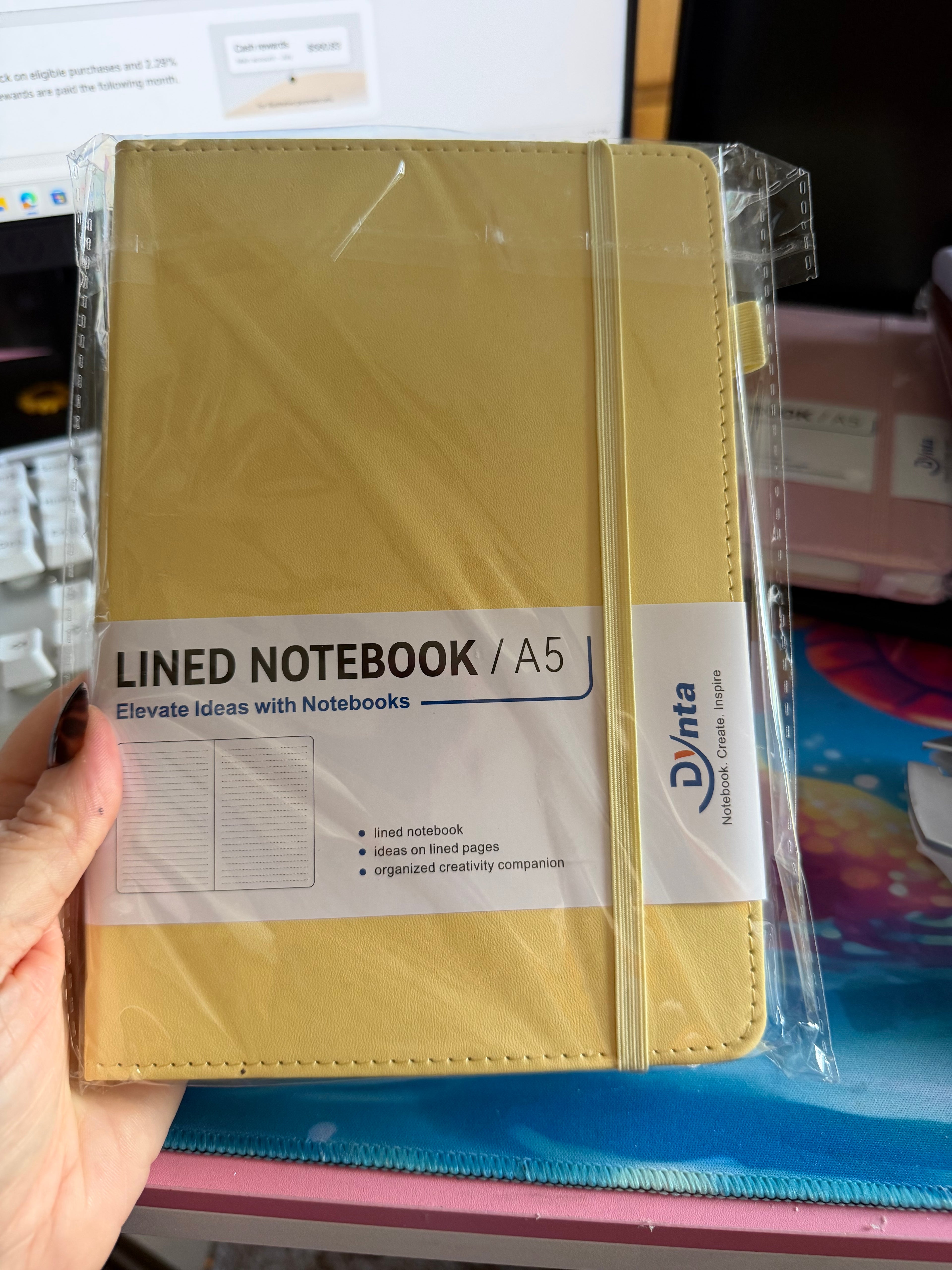 Lined notebooks. Hardback leather 5.8 x 8.4 Inch 160 Pages 📄