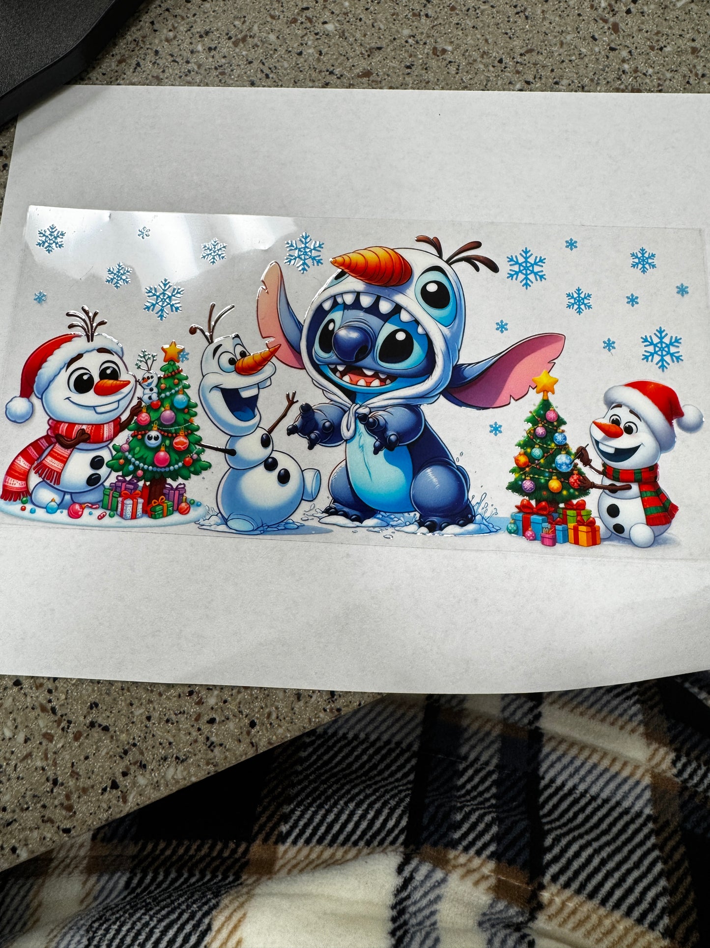 Stitch and Olaf