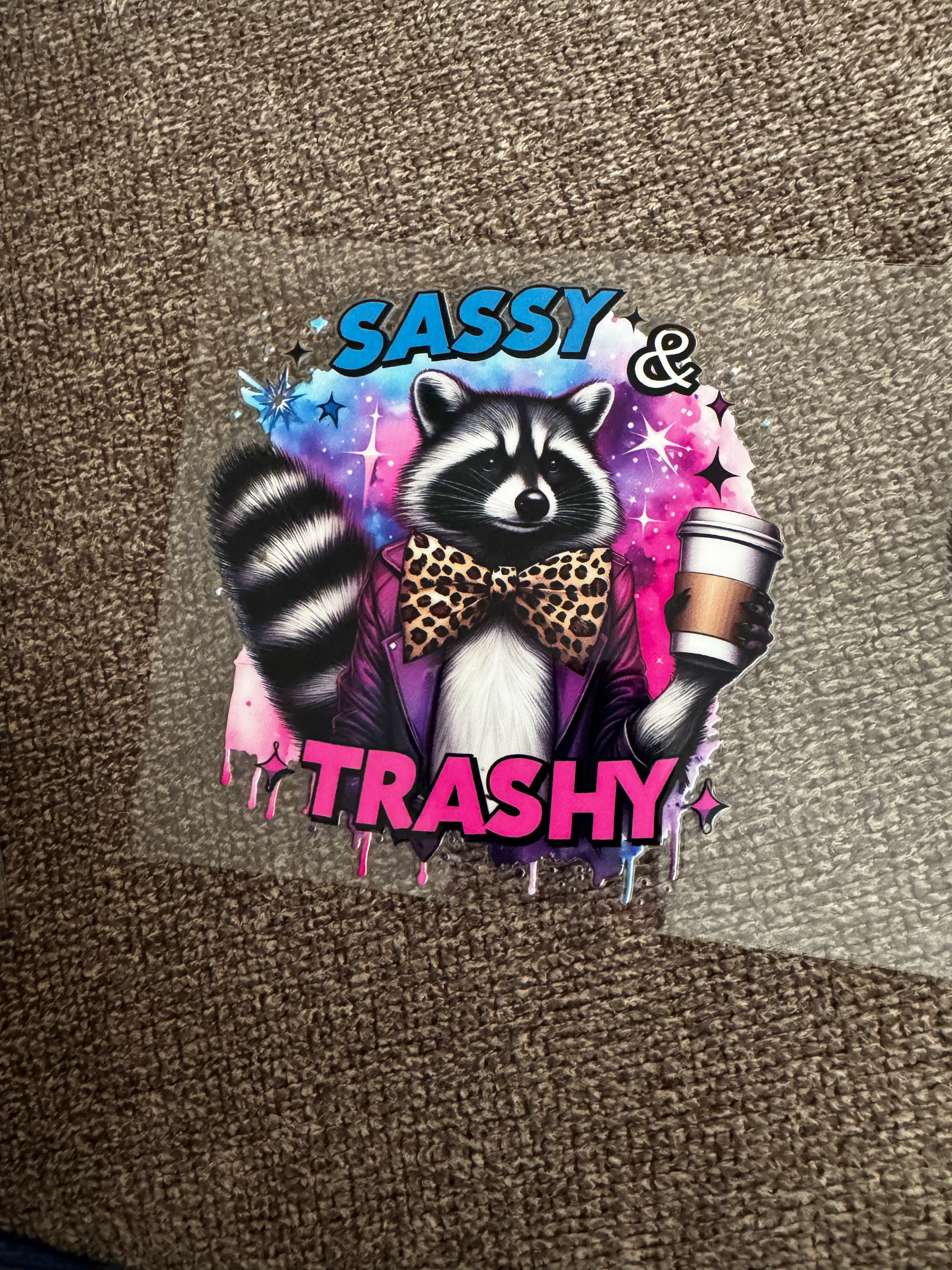 Sassy and trashy decal