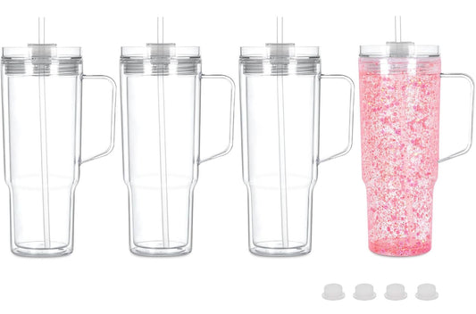 40oz Acrylic Snowglobe Tumblers