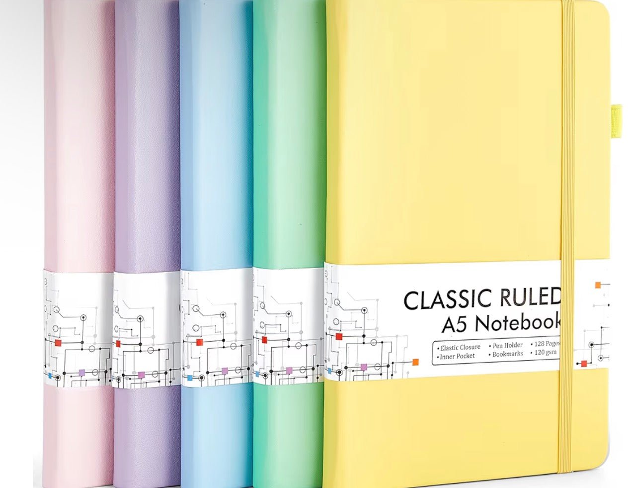 8.3X5.7 Notebook with Pen 🖊️ leather hardback Journals