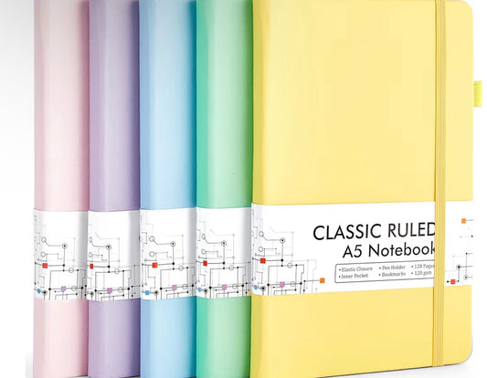 8.3X5.7 Notebook with Pen 🖊️ leather hardback Journals