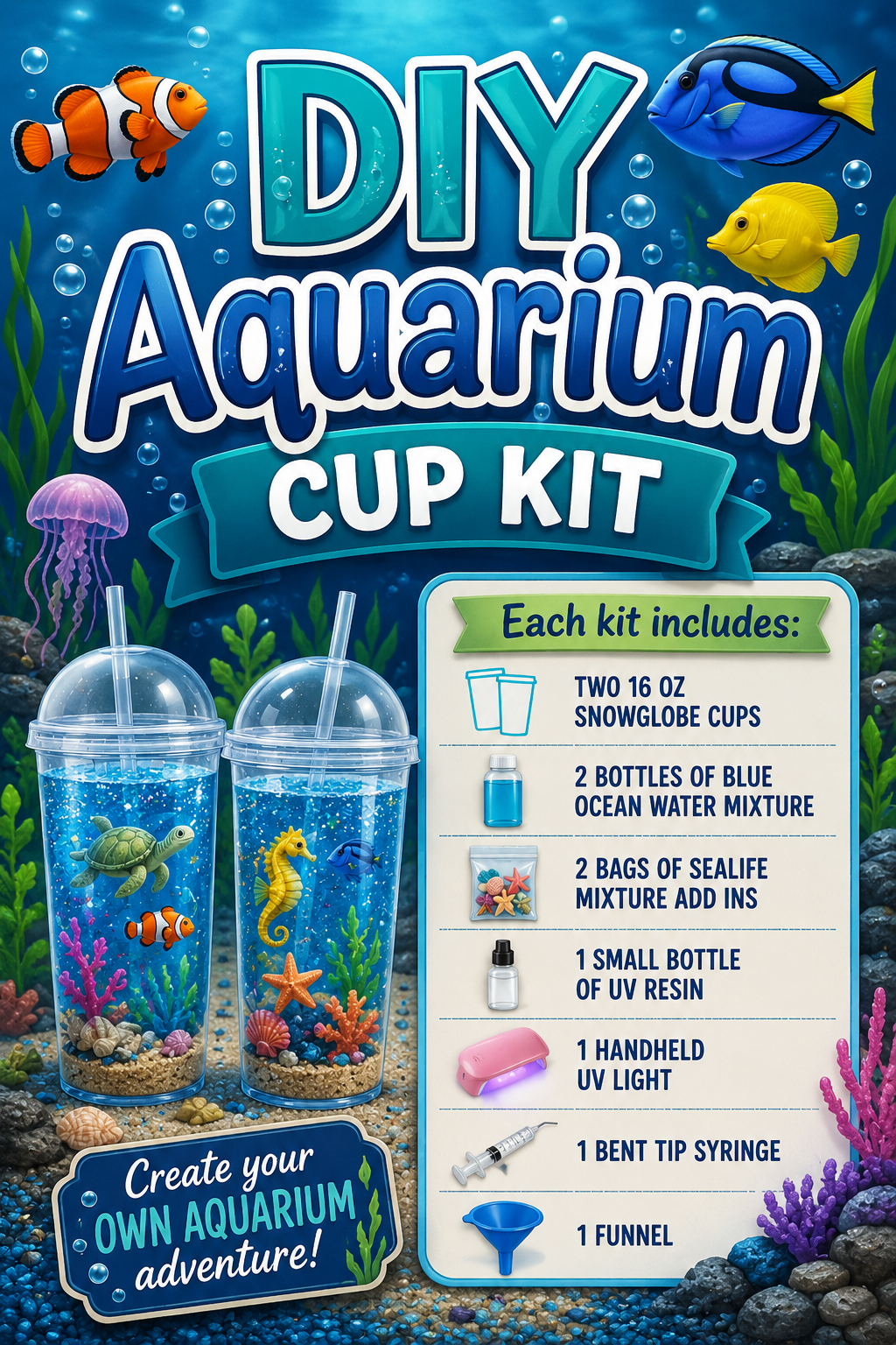 DIY Aquarium Cup Kit