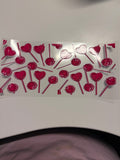 Heart lollipop candy