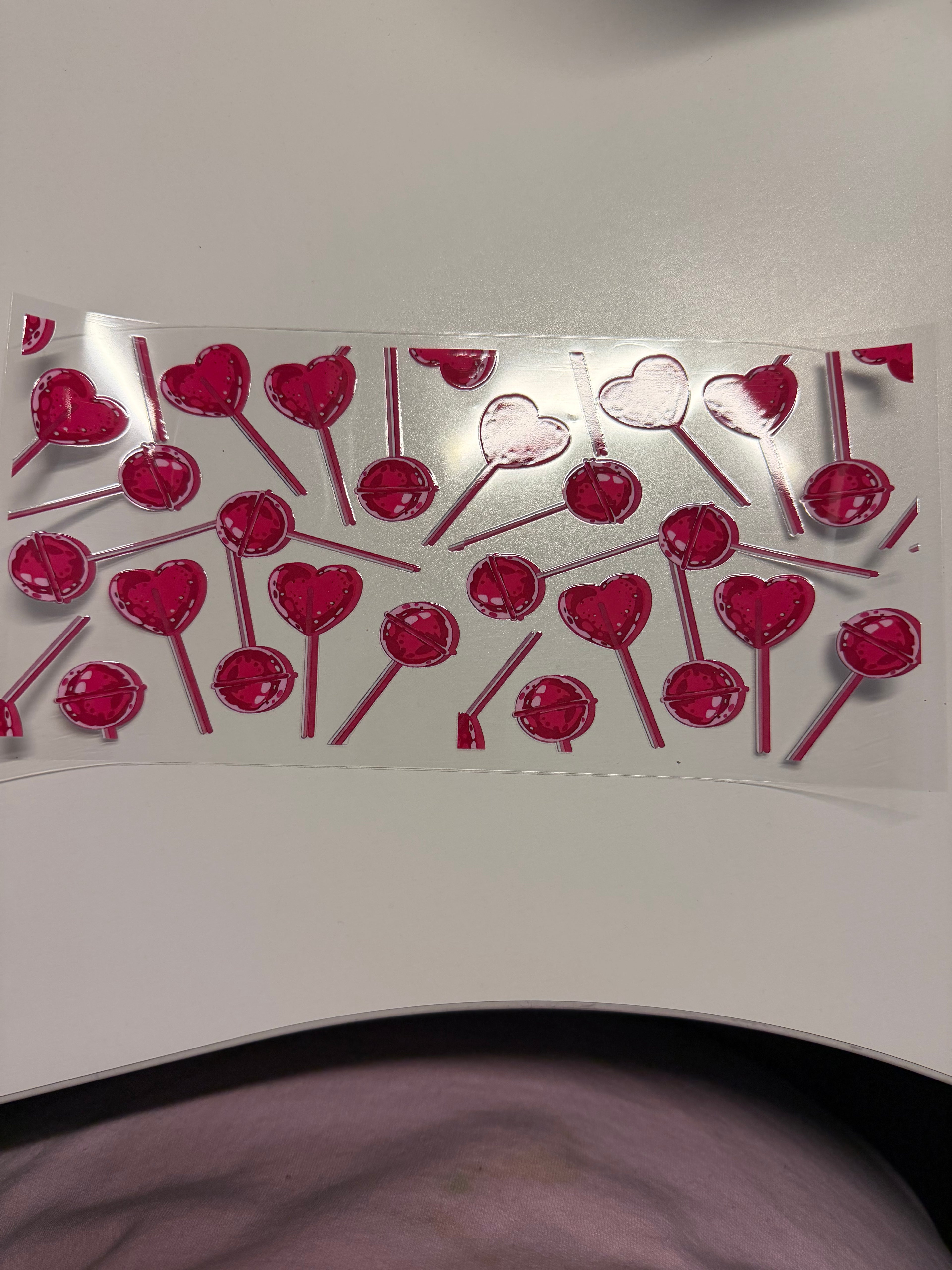 Heart lollipop candy