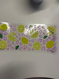 Lemons purple leopard