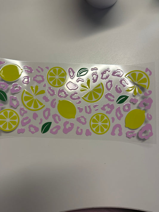 Lemons purple leopard