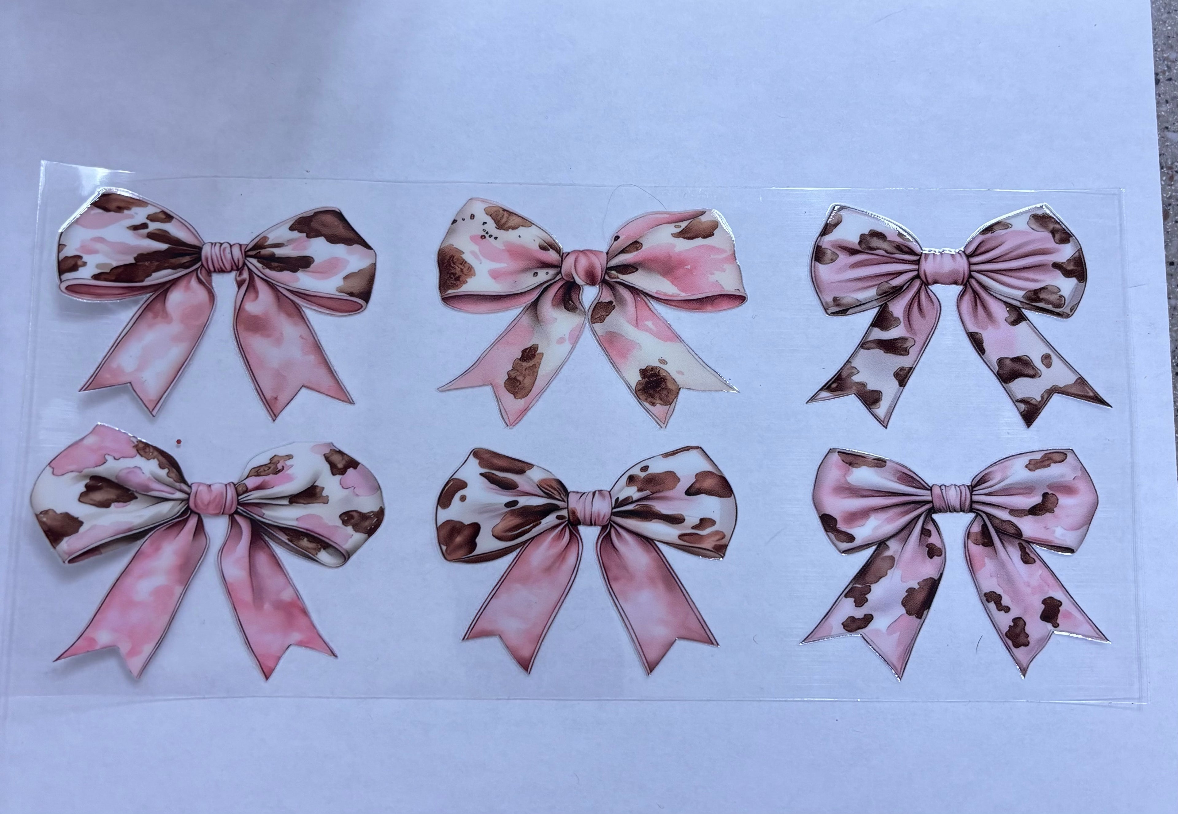 Pink cow print