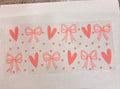 Pink hearts and bows