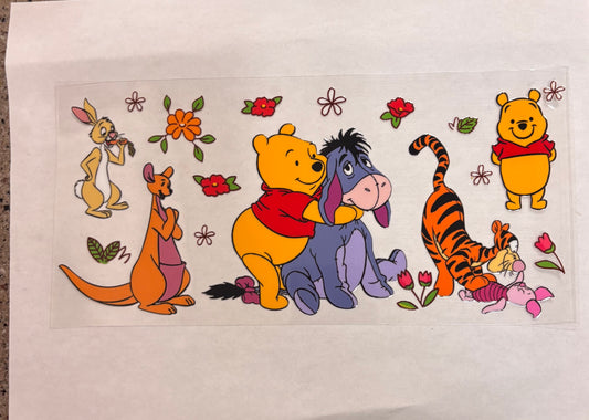 Pooh hugging eeyore