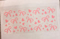Pink bows and hearts