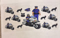 Police on motorcycle