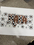 Mama brown checkered