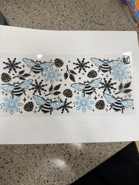 Bees and snowflakes