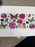 Western flowers and butterflies