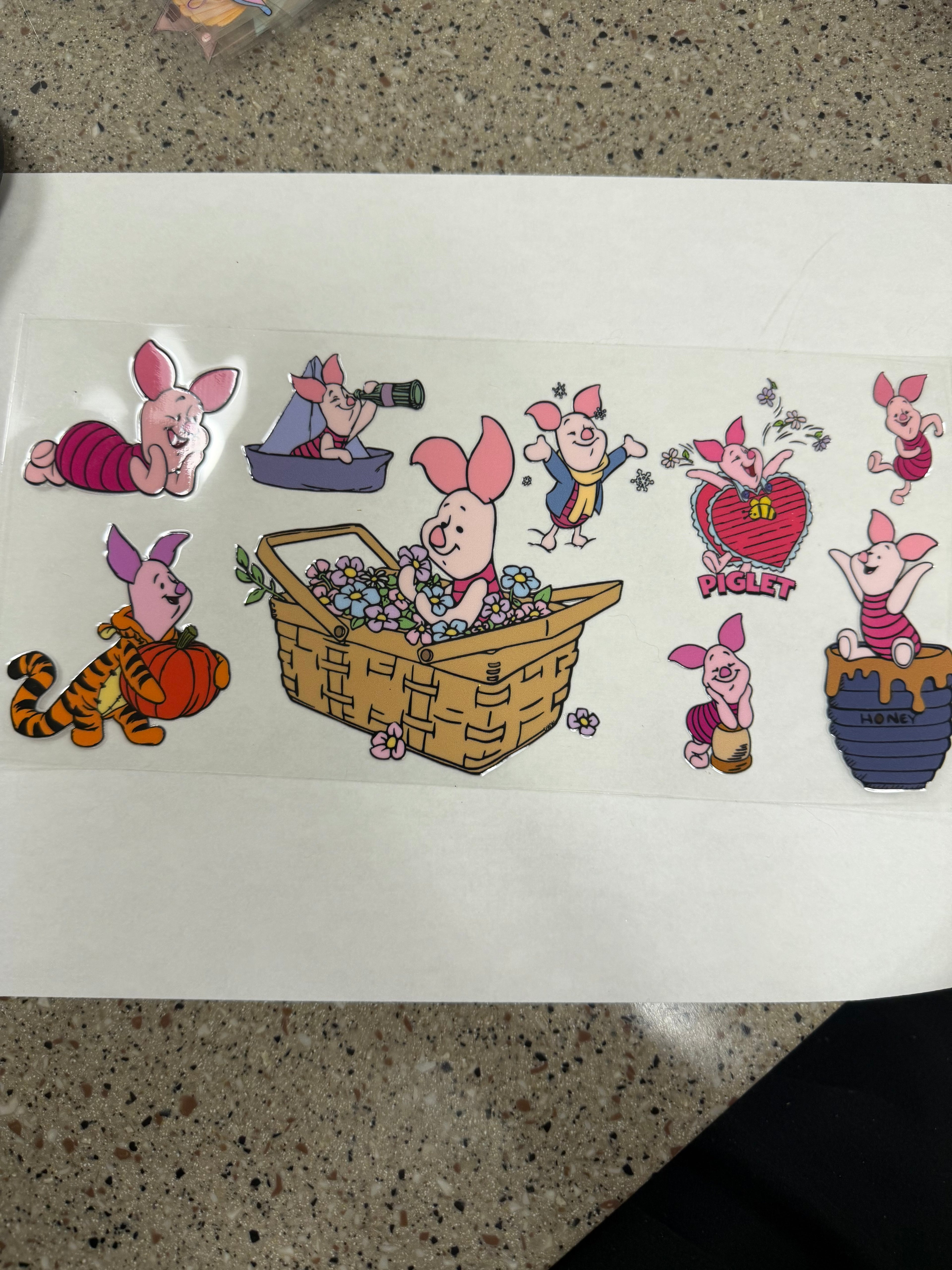 Piglet in basket