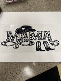Cow print mama