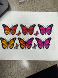 Orange pink butterfly
